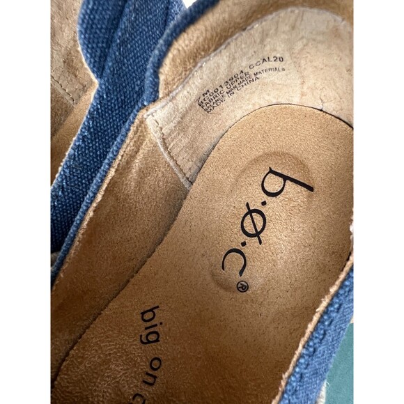 b.o.c Seaham Comfort Slip On Sneakers Womens 7 M Blue Canvas Casual Shoes NWB - Picture 10 of 12